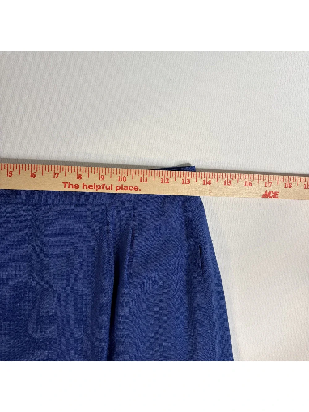 Vintage Le Suit Royal Blue Skirt Suit Set Blazer Midi Skirt